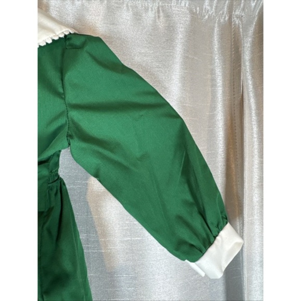 Polly Flinders Green‎ Smocked Snowflake Holiday Dress Toddler Size T2 - Picture 5 of 8